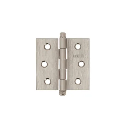 Bisagra cuadrada 2-1/2', acero inox, cabeza redonda, HERMEX