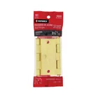 Bolsa 2 bisagras cuadradas 3-1/2', latonado, cabeza plana 1