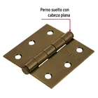 Bisagra cuadrada 2-1/2', latón antiguo, cabeza plana, HERMEX 2