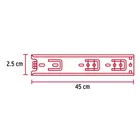 Bolsa con 2 correderas extensión 45 cm p/cajón, ancho 2.5 cm 3