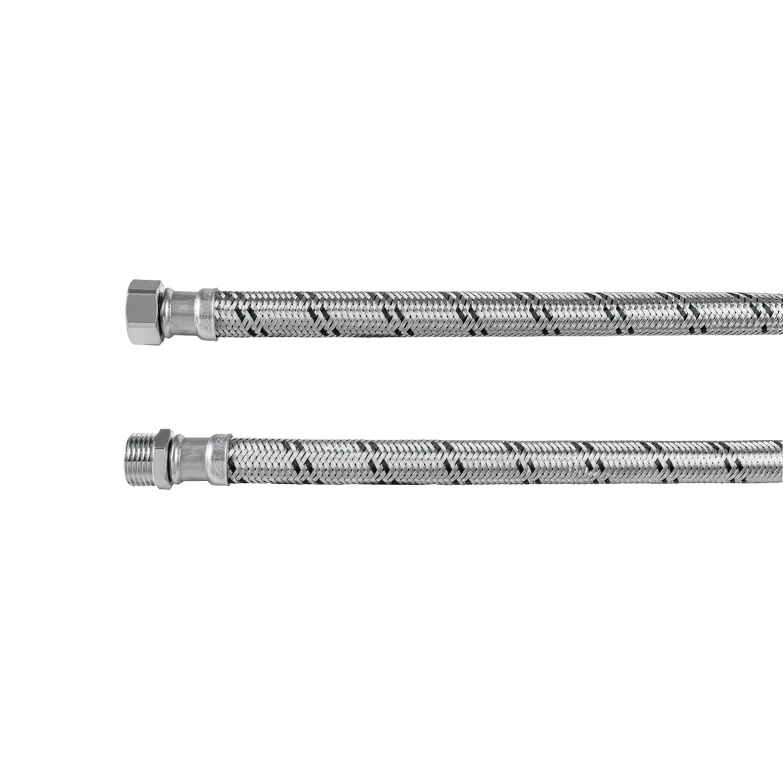 Manguera para boiler, acero inox. 1/2'H x 1/2'M, 80 cm