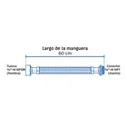 Manguera para boiler, acero inox. 3/4'H x 3/4'M, 60 cm 3