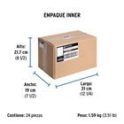 Caja cuadrada 4' x 4' plástica, VOLTECK 3