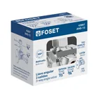 Llave ang. doble salida 3/8', multivuelta, barrilito, FOSET 3