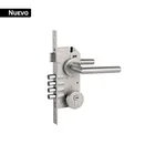 Cerradura de embutir 4 bulones, llave de puntos, HERMEX 1