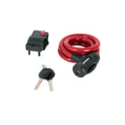 Candado de cable con llave, 12 mm X 1.0 m, HERMEX 1