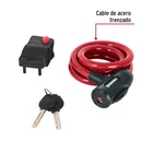 Candado de cable con llave, 12 mm X 1.0 m, HERMEX 2