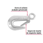 Gancho de acero forjado 5/8'ojo y seguro, carga 2000kg FIERO 2