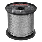 Metro de cable flexible 3/32' de acero 7x19 hilos, 75 m 1