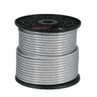 Metro cable flexible 1/4' acero 7x19 recubierto PVC, 75 m 1