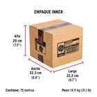 Metro cable flexible 1/4' acero 7x19 recubierto PVC, 75 m 4