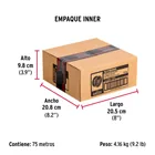 Metro cable flexible 1/8' acero 7x19 recubierto PVC, 75 m 4
