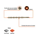 Broca SDS Plus 5/8 x 8', TRUPER 3
