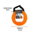 Guía de acero de 30 m para cable, con carrete, TRUPER 3
