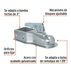 Acoplador para remolque, para bola de 1-7/8', TRUPER 3