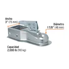 Acoplador para remolque, para bola de 1-7/8', TRUPER 4