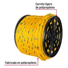 Kilo de cuerda amarilla de polipropileno 25mm, carrete 30kg 2