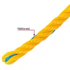 Kilo de cuerda amarilla de polipropileno 13mm, carrete 30kg 2