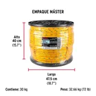 Kilo de cuerda amarilla de polipropileno 13mm, carrete 30kg 6