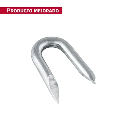 Caja con 10 kg de grapas 1' galvanizadas p/alambre de púas