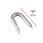 Caja con 10 kg de grapas 1' galvanizadas p/alambre de púas 3