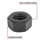 Bolsa con 100 tuercas 3/8' hexagonales pavonadas, grado 5 2