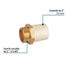 Adaptador macho de CPVC 2' con inserto y tuerca de latón 2