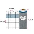 Rollo de 30 m x 0.6 m de malla mosquitera plástica gris 3