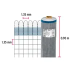 Rollo de 30 m x 0.9 m de malla mosquitera plástica gris 3