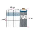 Rollo de 30 m x 1.05 m de malla mosquitera plástica gris 3