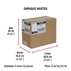 Bolsa con 72 alcayatas roscadas de 23 X 110, FIERO 7