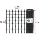 Rollo de 30 m x 1.5 m malla mosquitera fibra de vidrio negra 3