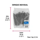 Bolsa con 1 kg de clavo estándar 5' con cabeza, FIERO 5