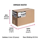 Bolsa con 1 kg de clavo estándar 5' con cabeza, FIERO 7