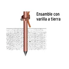 Conector para varilla a tierra, VOLTECK 4
