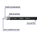 Metro de cable coaxial RG59 en carrete de 305 m, VOLTECK 2