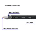 Metro de cable coaxial RG6 en carrete de 500 m, VOLTECK 2
