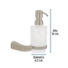 Dispensador de jabón a pared de latón satinado, RIVIERA 3