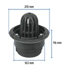 Coladera de hierro de cúpula para azotea, FOSET 3