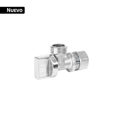Llave angular 1/2', 1/4 de vuelta, barrilito, BASIC
