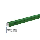 Tubo de 40mm (1-1/4') PPR hidráulico, 4m, 2.2kg, FOSET 2