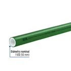 Tubo de 50mm (1-1/2') PPR hidráulico, 4m, 3.4kg, FOSET 2