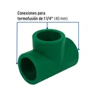 Tee sencilla de PPR 1-1/4', FOSET 2