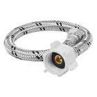 Manguera p/WC, acero inox, 3/8'x7/8', 35cm, plástico/latón 1