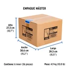 Manguera p/WC, acero inox, 3/8'x7/8', 40cm, plástico/latón 7