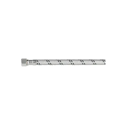 Manguera p/WC, acero inox, 3/8'x7/8', 40cm, latón/latón
