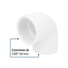 Codo 90° de PVC de 1-1/2', FOSET 2