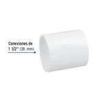 Cople de PVC cédula 40 de 1-1/2', FOSET 2