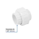 Tuerca unión lisa de PVC 1-1/2', FOSET 2