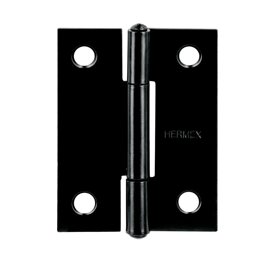 Bisagra rectangular 2 x 1-1/2', acero negro mate, HERMEX